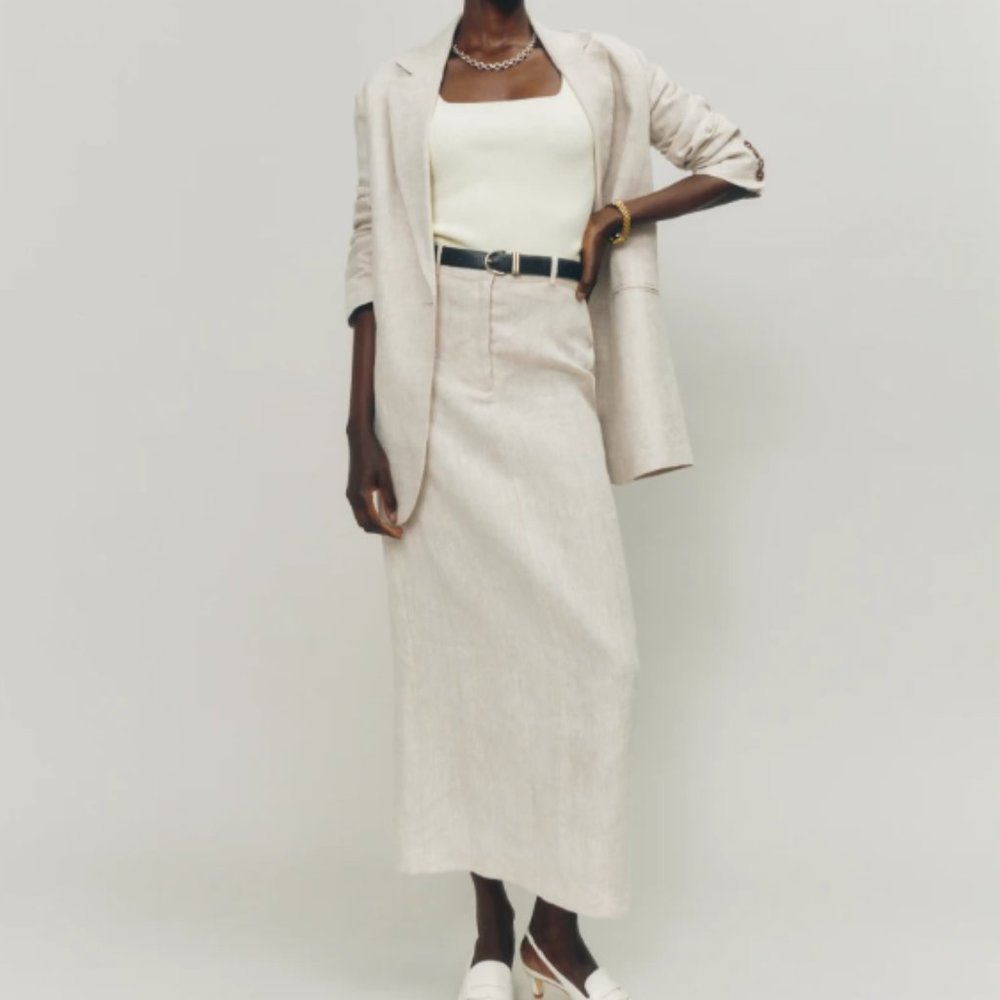 REFORMAITON GIA LINEN SKIRT